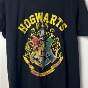 Harry Potter Hogwarts Crest Black T-Shirt